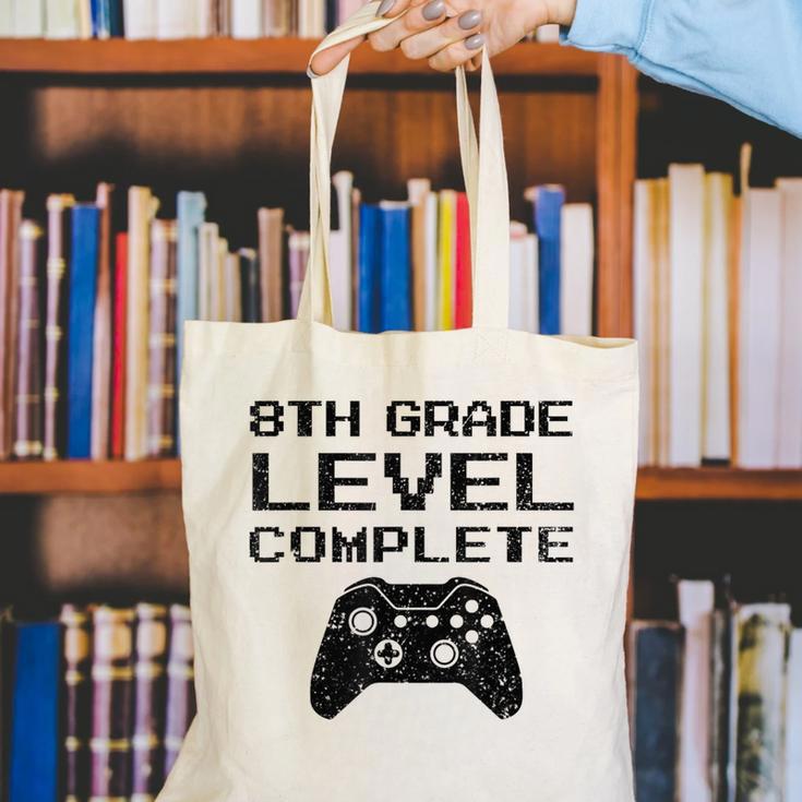 8th Grade Level CompleteShirt Graduation Canvas Tote Bag