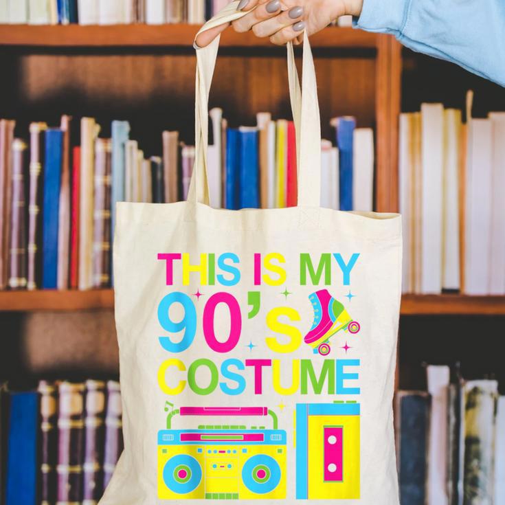 This Is My 90's Costume Retro 1990s Style Cassette Nostalgia Canvas Tote Bag