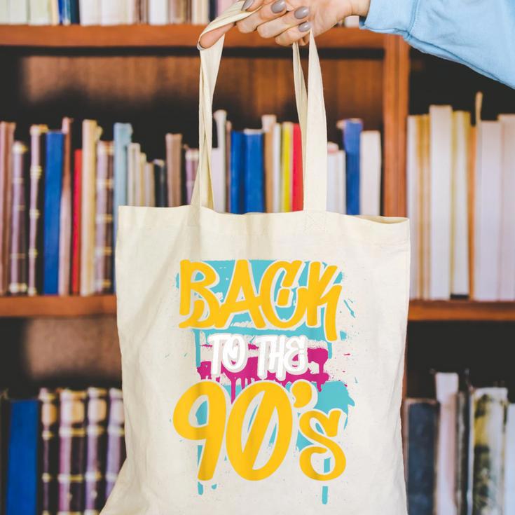90's Nineties 1990s Nostalgia Canvas Tote Bag