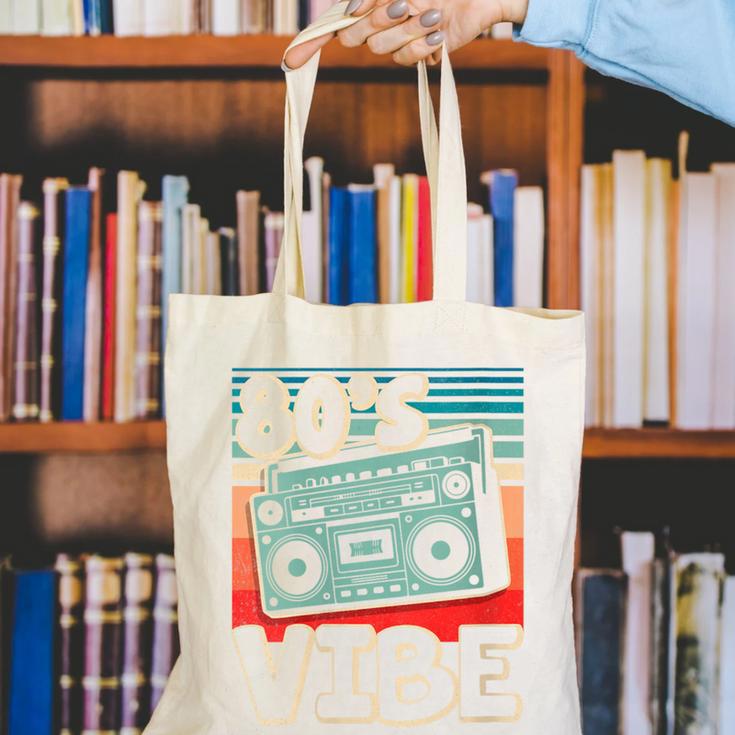 90's Vibe Vintage Style Cassette Tape Nostalgia 1990s Party Canvas Tote Bag 90's Vibe Vintage Style Cassette Tape Nostalgia 1990s Party Canvas Tote Bag