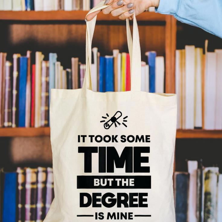 Adult College Graduation Canvas Tote Bag