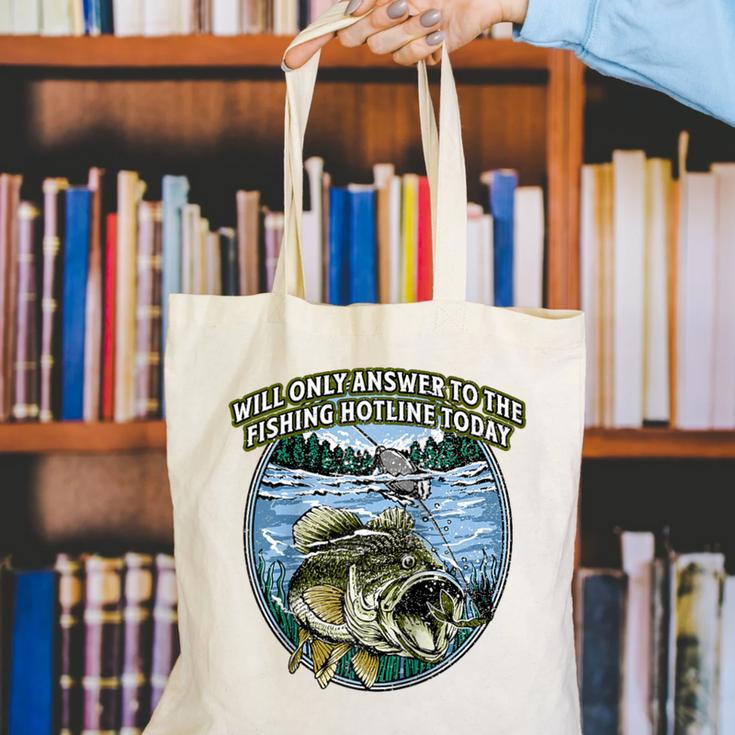 Answer To Fishing Hotline Introvert Humor Antisocial Raglan Baseball Tee Canvas Tote Bag Answer To Fishing Hotline Introvert Humor Antisocial Raglan Baseball Tee Canvas Tote Bag