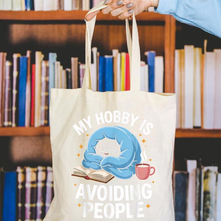 Anti-Social Club Homebody Introvert Hibernate Hermit Shyness Canvas Tote Bag