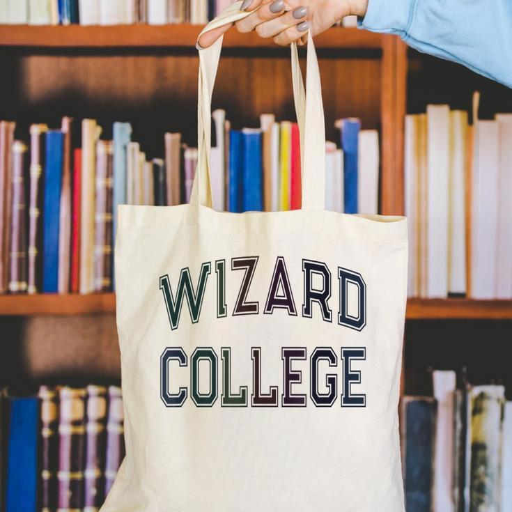 Antisocial WIZARD COLLEGE Introvert Don't Call Me Canvas Tote Bag Antisocial WIZARD COLLEGE Introvert Don't Call Me Canvas Tote Bag