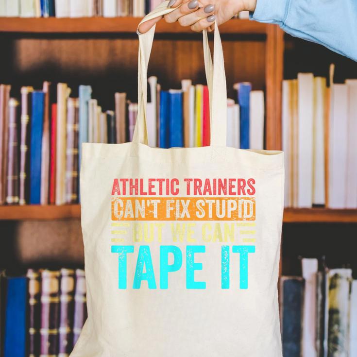 Athletic Trainers Fix Stupid Sports Graduation Vintage Canvas Tote Bag