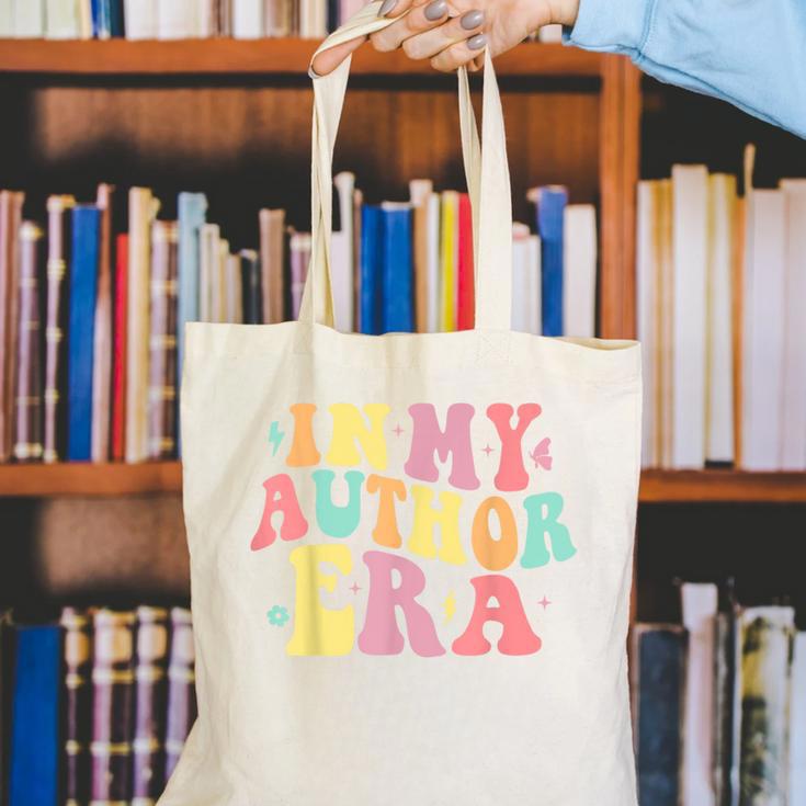 In My Author Era Writer Reading Writing Book Author Canvas Tote Bag