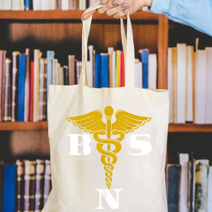 Bachelor Of Science Nursing Graduation Canvas Tote Bag