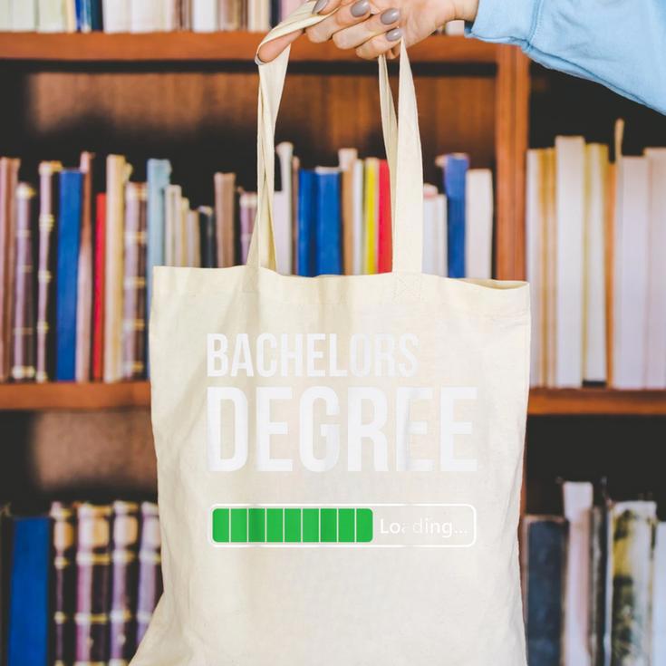 Bachelors Degree Loading College Student Graduation Canvas Tote Bag