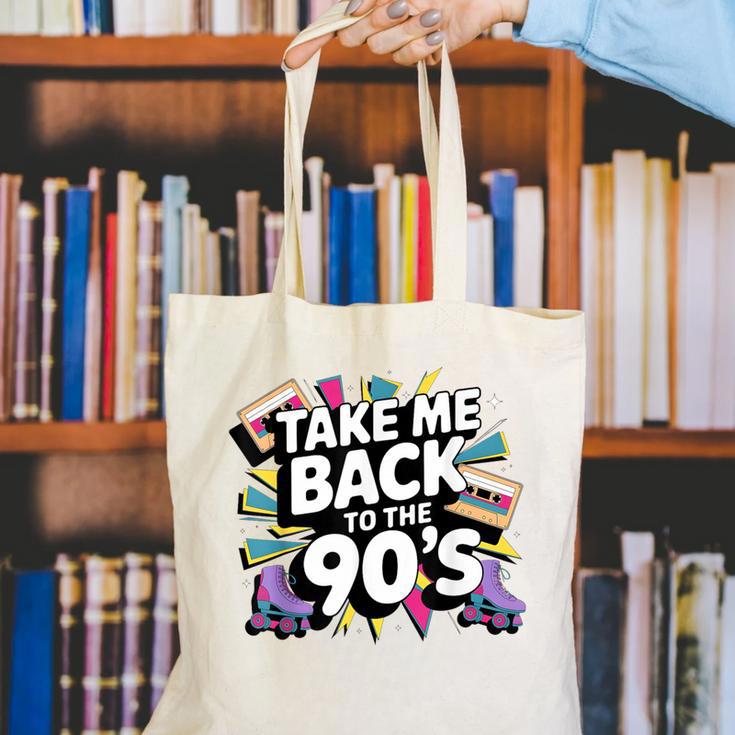 Take Me Back To The 90s Retro Nostalgia Canvas Tote Bag Take Me Back To The 90s Retro Nostalgia Canvas Tote Bag