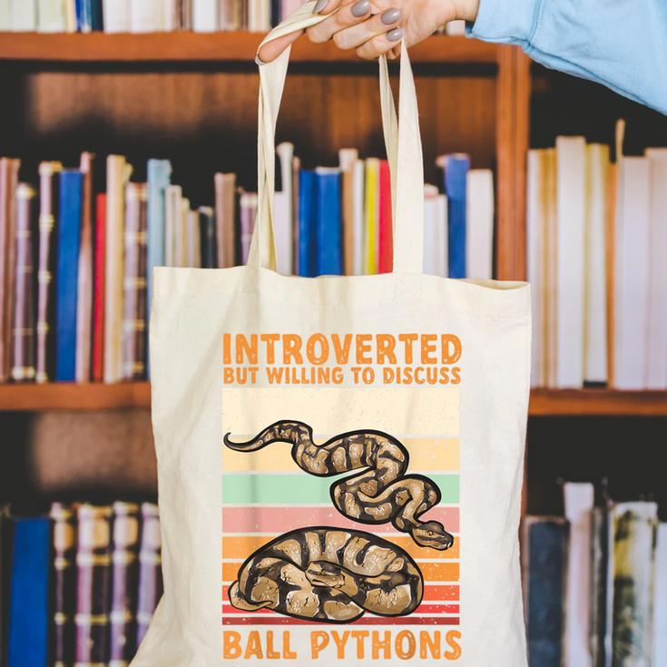 Ball Python Snake Introvert Ball Python Canvas Tote Bag Ball Python Snake Introvert Ball Python Canvas Tote Bag