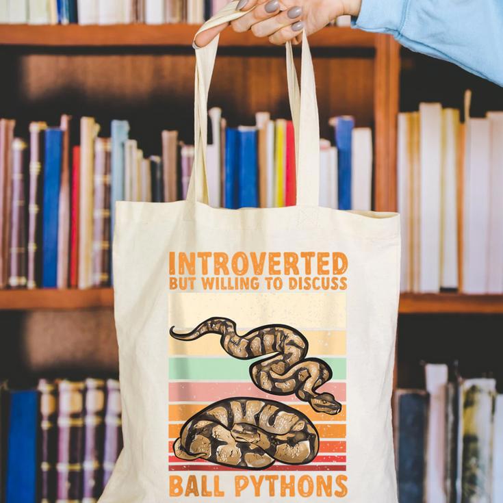 Ball Python Snake Introvert Ball Python Canvas Tote Bag Ball Python Snake Introvert Ball Python Canvas Tote Bag