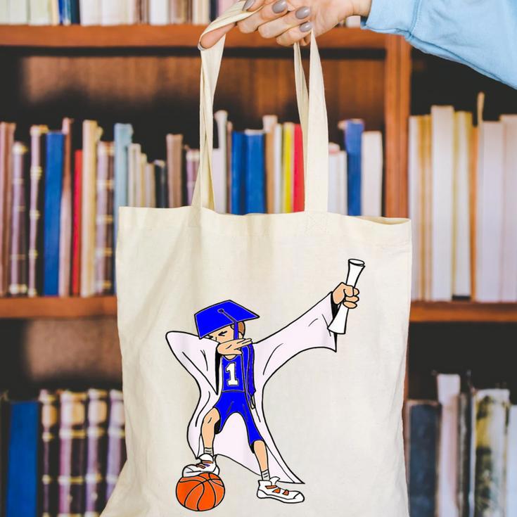 Basketball Dabbing Shirt Senior Graduation Him Her Canvas Tote Bag