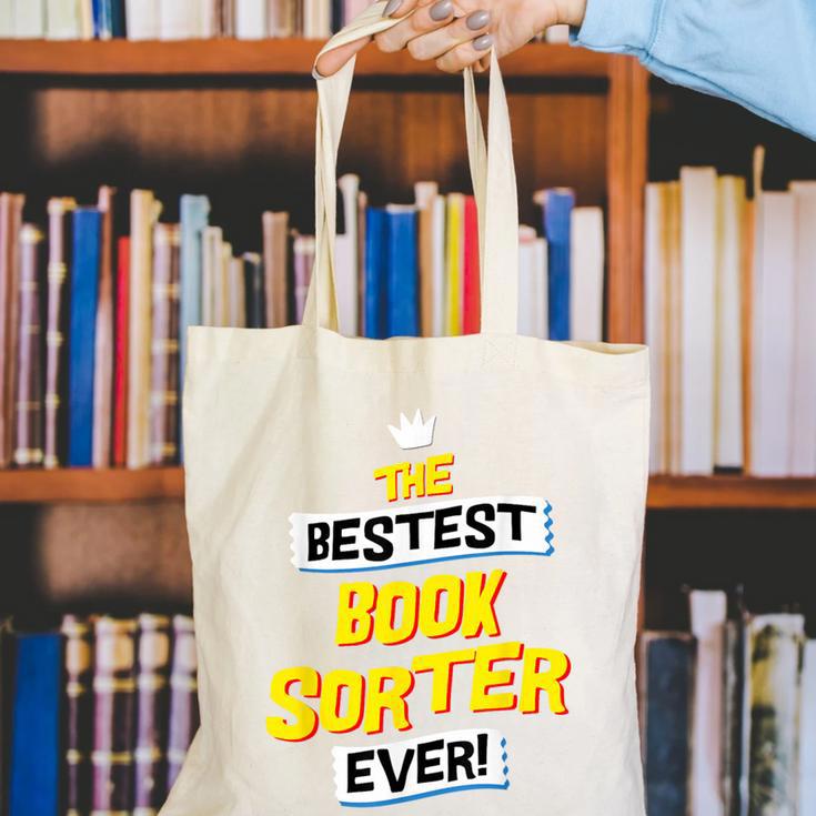 Best Book Sorter Job Occupation Canvas Tote Bag