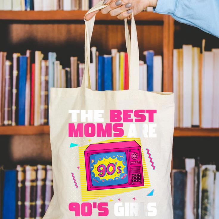 The Best Moms Are 90s Girls 90s Aesthetic Mom Nostalgia Canvas Tote Bag The Best Moms Are 90s Girls 90s Aesthetic Mom Nostalgia Canvas Tote Bag