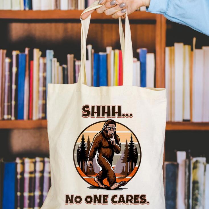 Bigfoot Sasquatch Lover Introvert Antisocial Humor Canvas Tote Bag