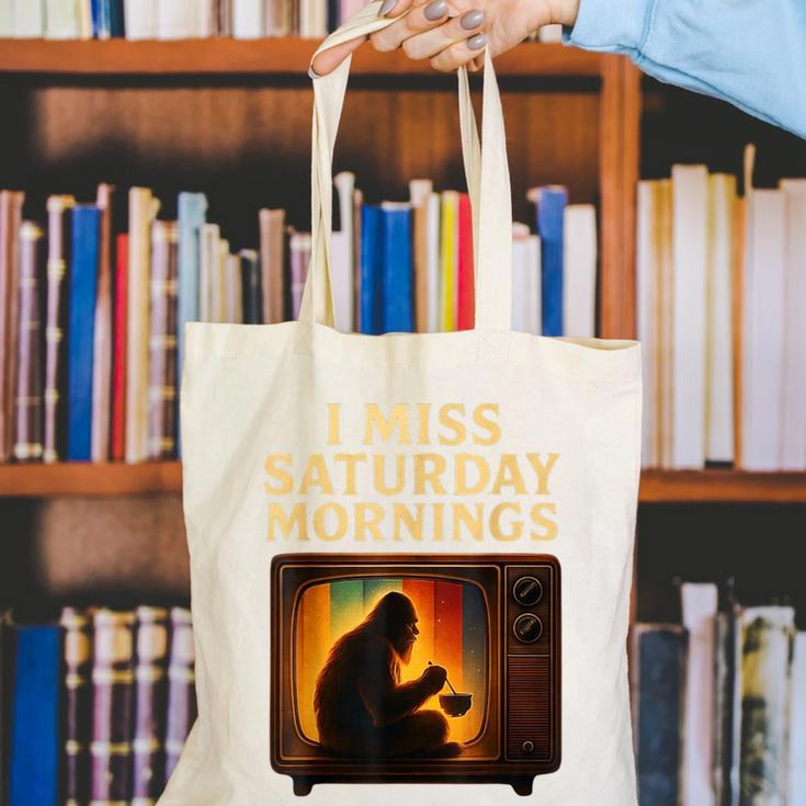 Bigfoot Saturday Morning Nostalgia Canvas Tote Bag Bigfoot Saturday Morning Nostalgia Canvas Tote Bag