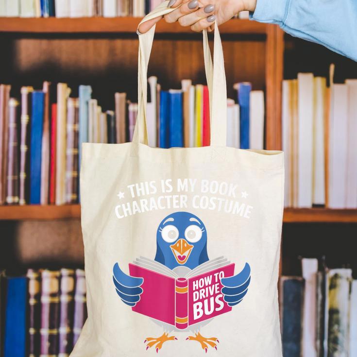 This Is My Book Character Costume Cute Pigeon Kids Reading Canvas Tote Bag This Is My Book Character Costume Cute Pigeon Kids Reading Canvas Tote Bag