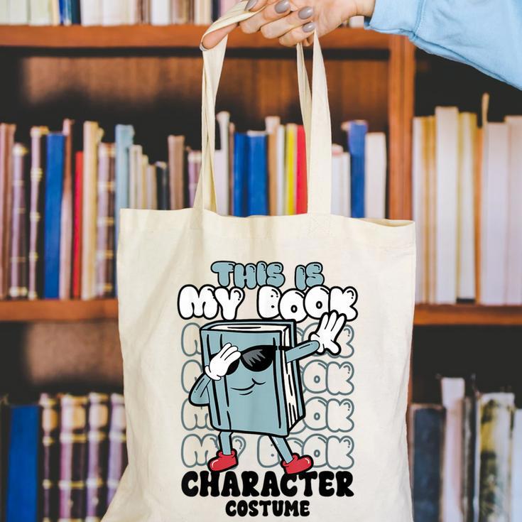 This Is My Book Character Costume Reading Book Lover Canvas Tote Bag