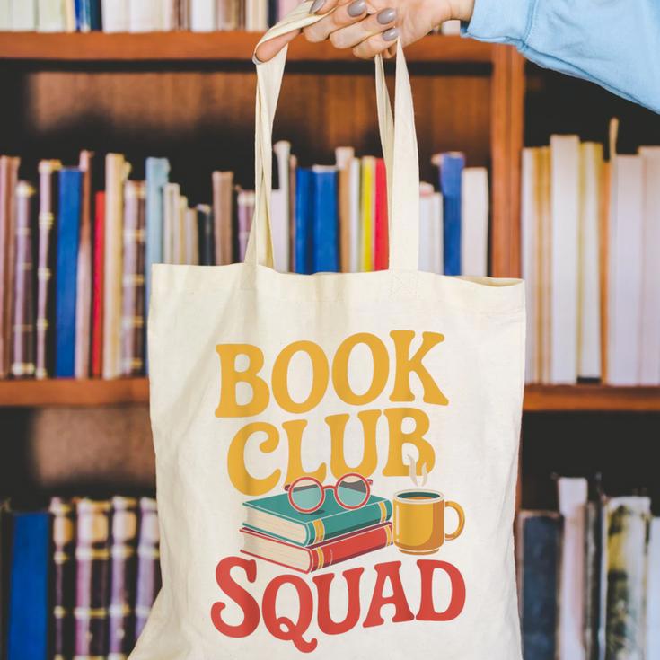 Book Club Squad Canvas Tote Bag
