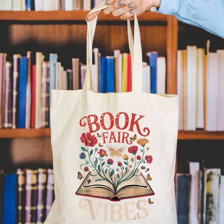 Book Fair Vibes Canvas Tote Bag Book Fair Vibes Canvas Tote Bag