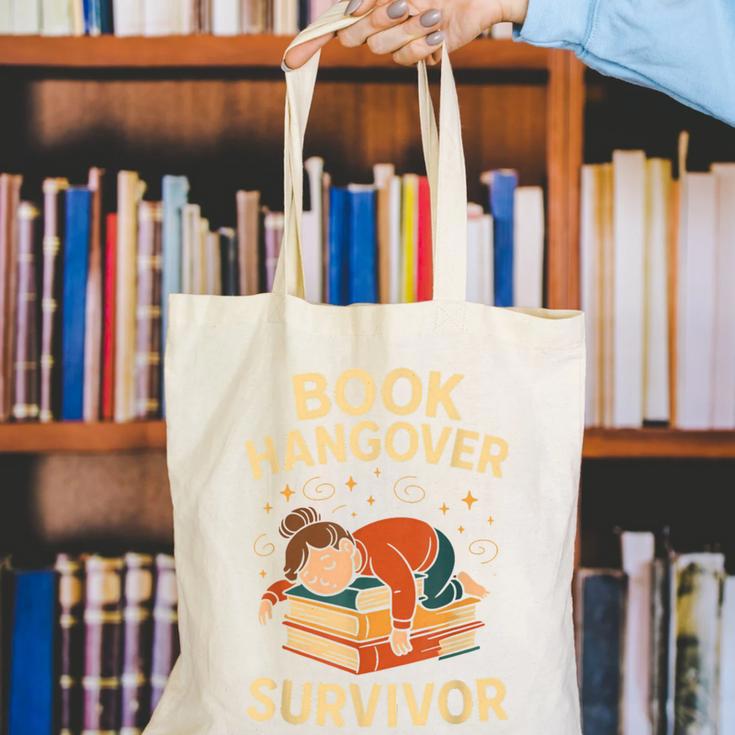 Book Hangover Survivor Reading Humor Librarian Bibliophiles Canvas Tote Bag Book Hangover Survivor Reading Humor Librarian Bibliophiles Canvas Tote Bag