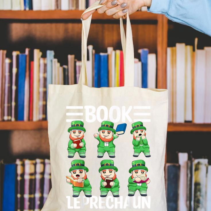 Book Leprechaun St Patrick's Day Library Librarian Reading Canvas Tote Bag Book Leprechaun St Patrick's Day Library Librarian Reading Canvas Tote Bag