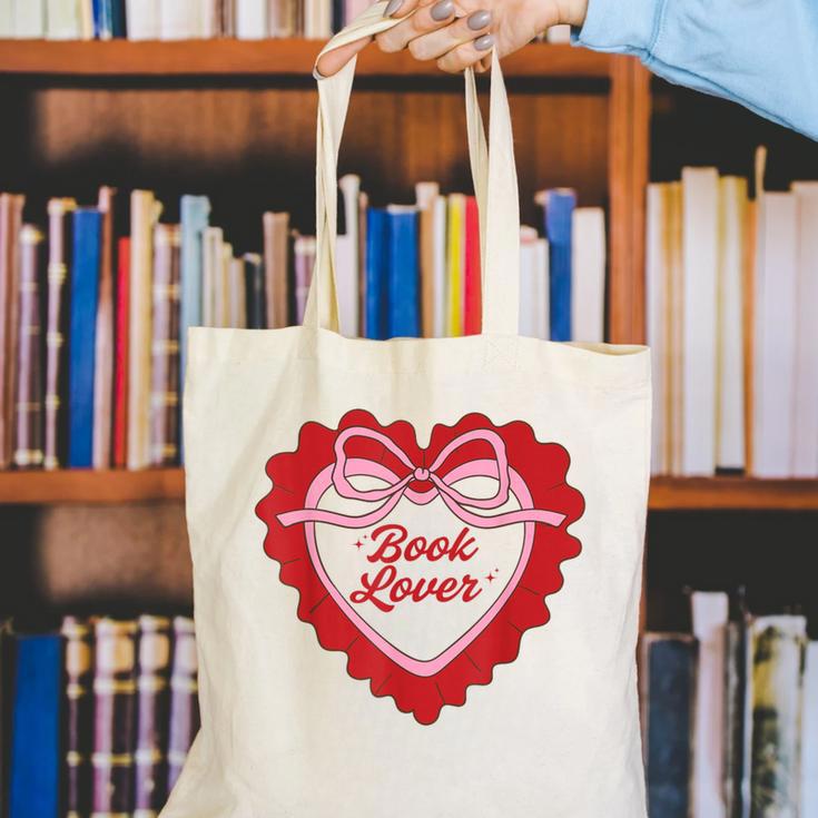 Book Lover Canvas Tote Bag Book Lover Canvas Tote Bag