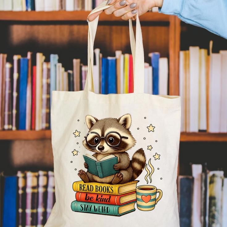 Book Lover Racoon Reading Bookish Library Read Books Be Kind Canvas Tote Bag Book Lover Racoon Reading Bookish Library Read Books Be Kind Canvas Tote Bag