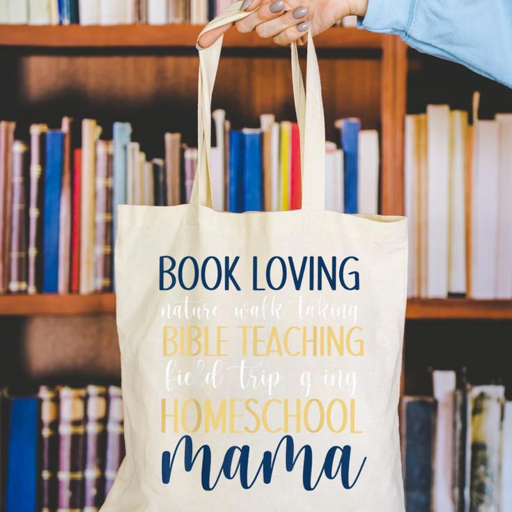 Book Loving Nature Walk Taking Bible Teaching Field Trip Canvas Tote Bag