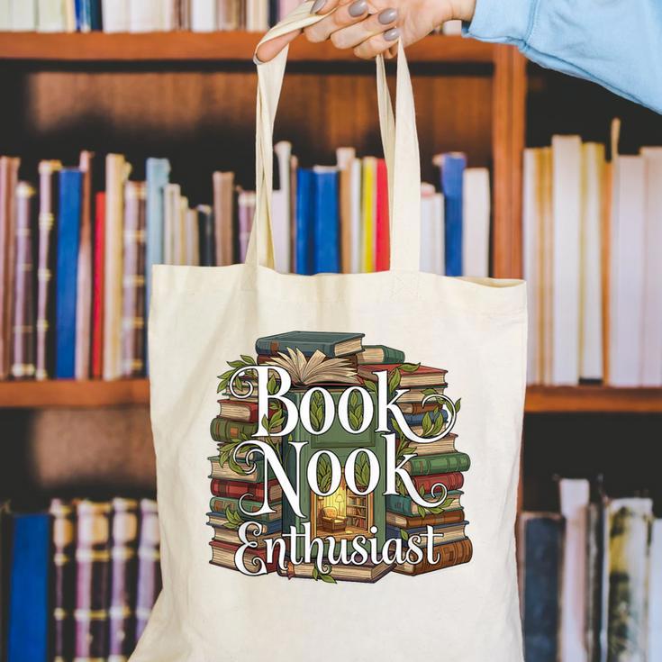Book Nook Enthusiast Cozy Library Reader Collector Canvas Tote Bag