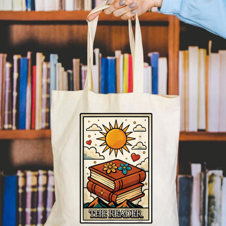 Book Reading Tarot Card The Reader Canvas Tote Bag