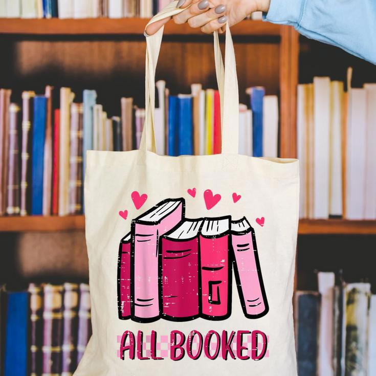 All Booked Read Book Reading Librarian Men Women Kids Canvas Tote Bag