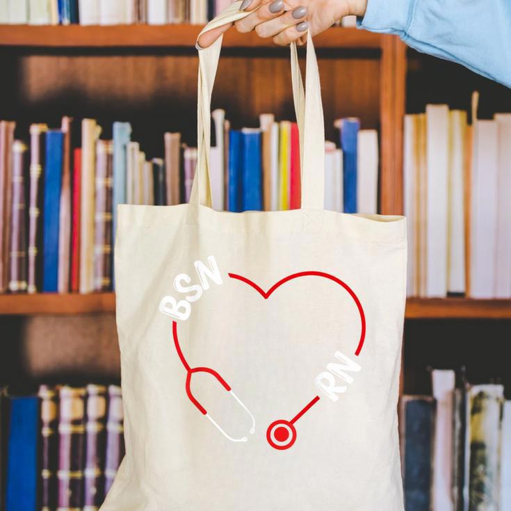 BSN RN Nurse Graduation Nursing Essentials BSN Nurses Canvas Tote Bag