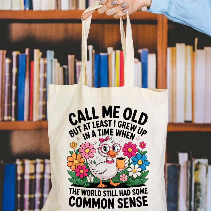 Call Me Old Seniors Nostalgia Retro Humor Casual Canvas Tote Bag Call Me Old Seniors Nostalgia Retro Humor Casual Canvas Tote Bag