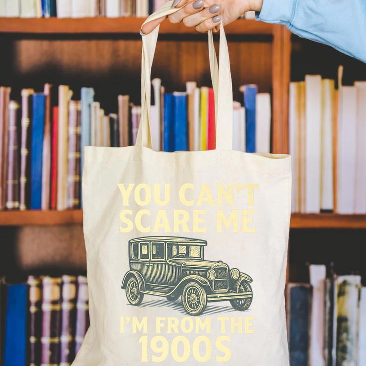You Can't Scare Me I'm From The 1900s Retro Vintage Car Premium Canvas Tote Bag