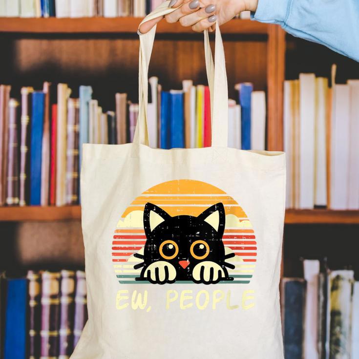 Cat Eww People Introvert Meme Women Men Kids Canvas Tote Bag Cat Eww People Introvert Meme Women Men Kids Canvas Tote Bag