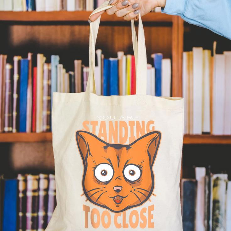 Cat Lover Antisocial Too Close Introvert People Hater Canvas Tote Bag Cat Lover Antisocial Too Close Introvert People Hater Canvas Tote Bag
