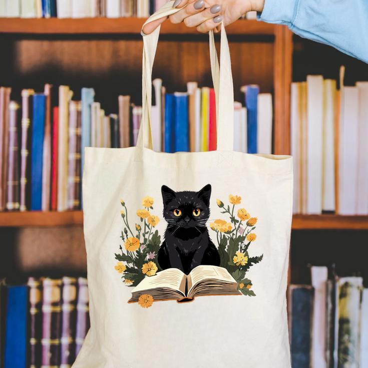Cat Shirts For Women Book Lover Shirt Cute Cat And Book Premium Tri-Blend Canvas Tote Bag Cat Shirts For Women Book Lover Shirt Cute Cat And Book Premium Tri-Blend Canvas Tote Bag