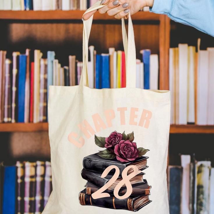Chapter 28 28th Birthday Women Book Lovers Its My Birthday Canvas Tote Bag