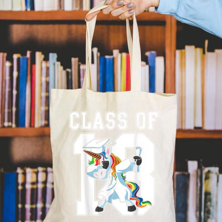 Class Of 2018 Graduation Dabbing Unicorn Canvas Tote Bag