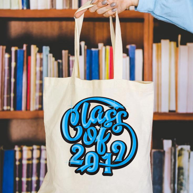 Class Of a 2019 Graduate TShirt Graduation Tee Shirt Canvas Tote Bag