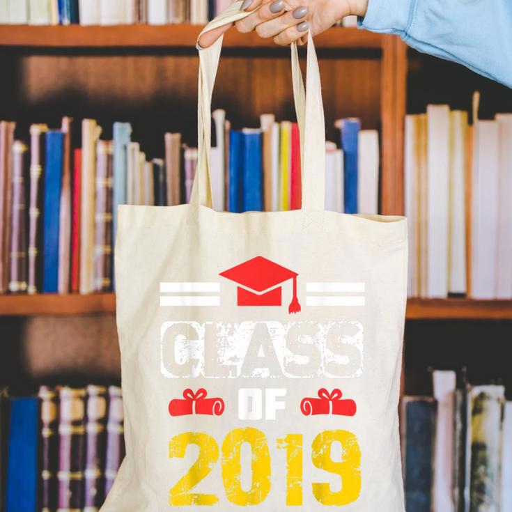 Class Of 2019 Graduation Senior High School College Canvas Tote Bag