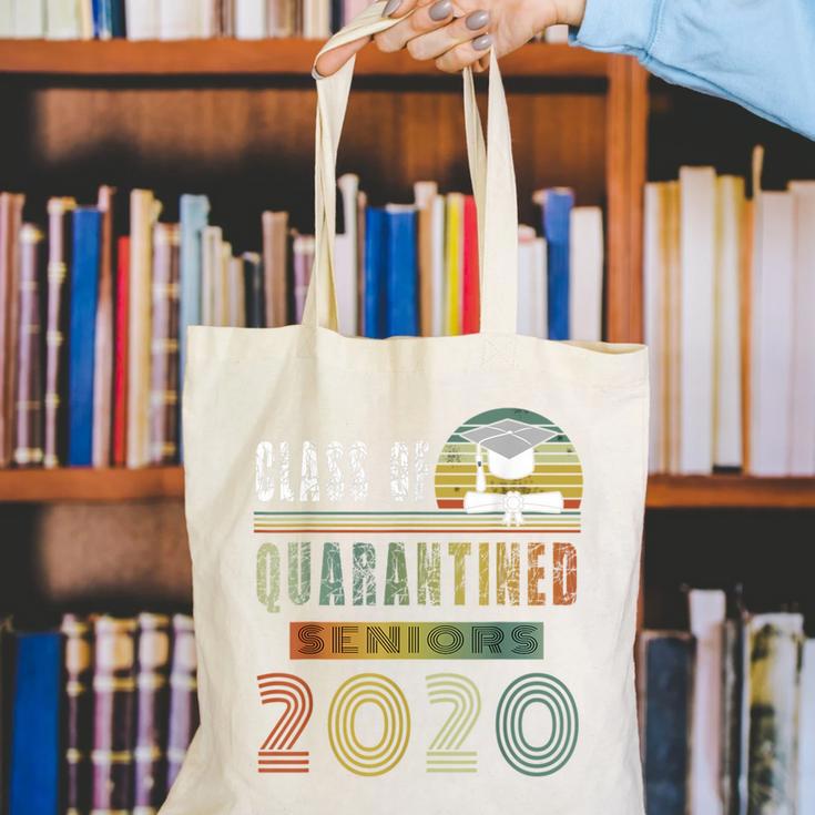 Class Of 2020 Quarantined Seniors Graduation Gift Canvas Tote Bag