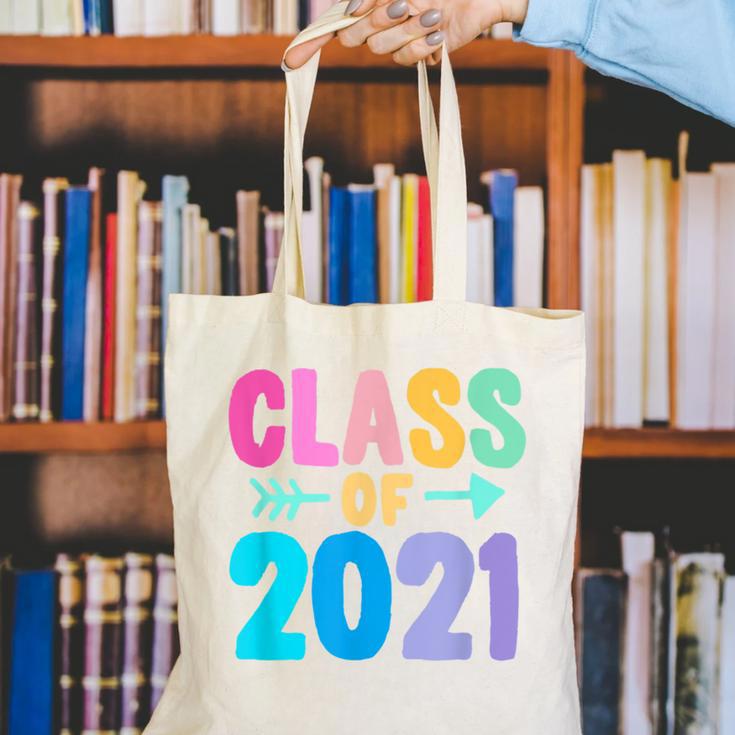 Class Of 2021 Graduation Grow With Me Canvas Tote Bag
