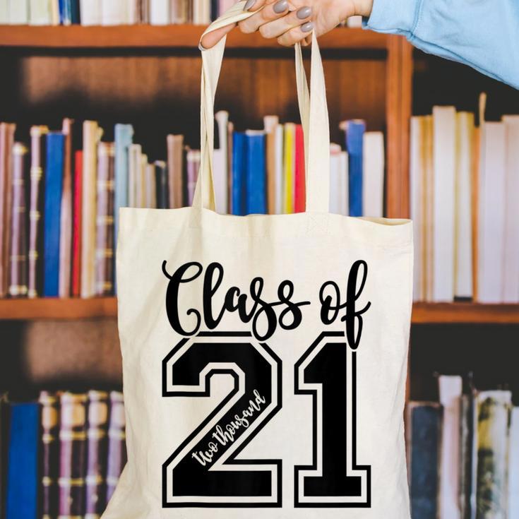 Class Of 2021 Senior 21 Cool Graduation Canvas Tote Bag