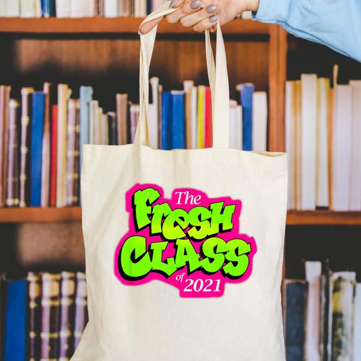 Class Of 2021 Senior Fresh 90's TV Style Grad For Graduation Canvas Tote Bag