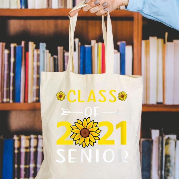 Class Of 2021 Senior Graduation Sunflower Canvas Tote Bag