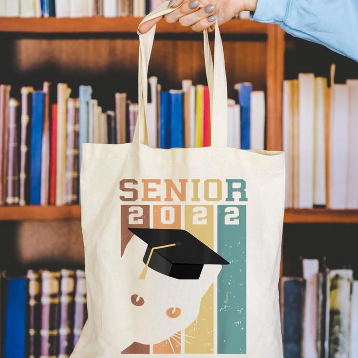 Class Of 2022 Graduation Cat Seniors Grad Canvas Tote Bag