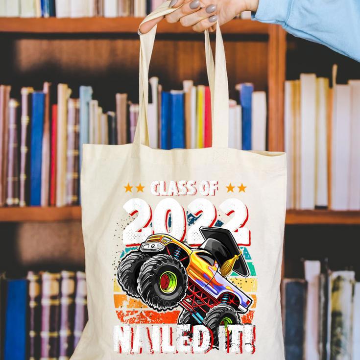 Class Of 2022 Monster Truck Graduation Cap Retro Sunset Boy Canvas Tote Bag