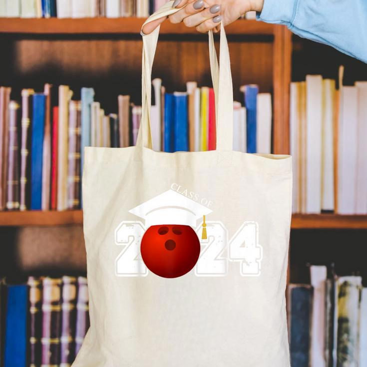 Class Of 2024 Graduation For Him Her Bowling Sports Canvas Tote Bag
